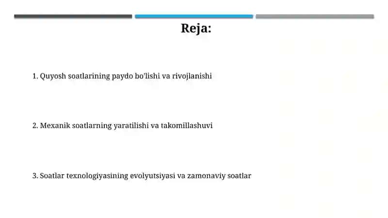 Quyosh soatlarining kelib chiqishi 2