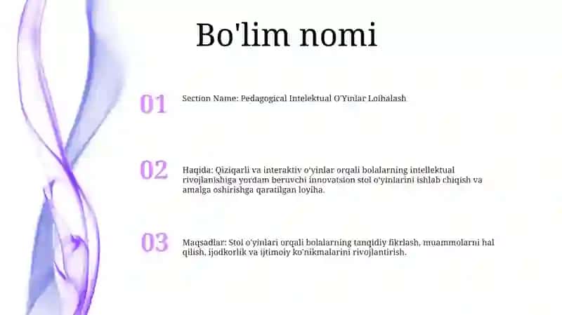 Pedagogik Intellektual O'Yinlar Loihalash 2