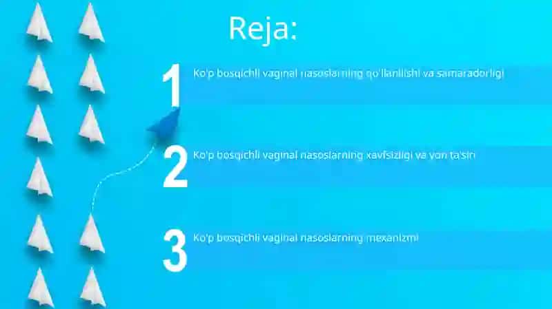 Ko'p bosqichli vaginal nasoslar 2