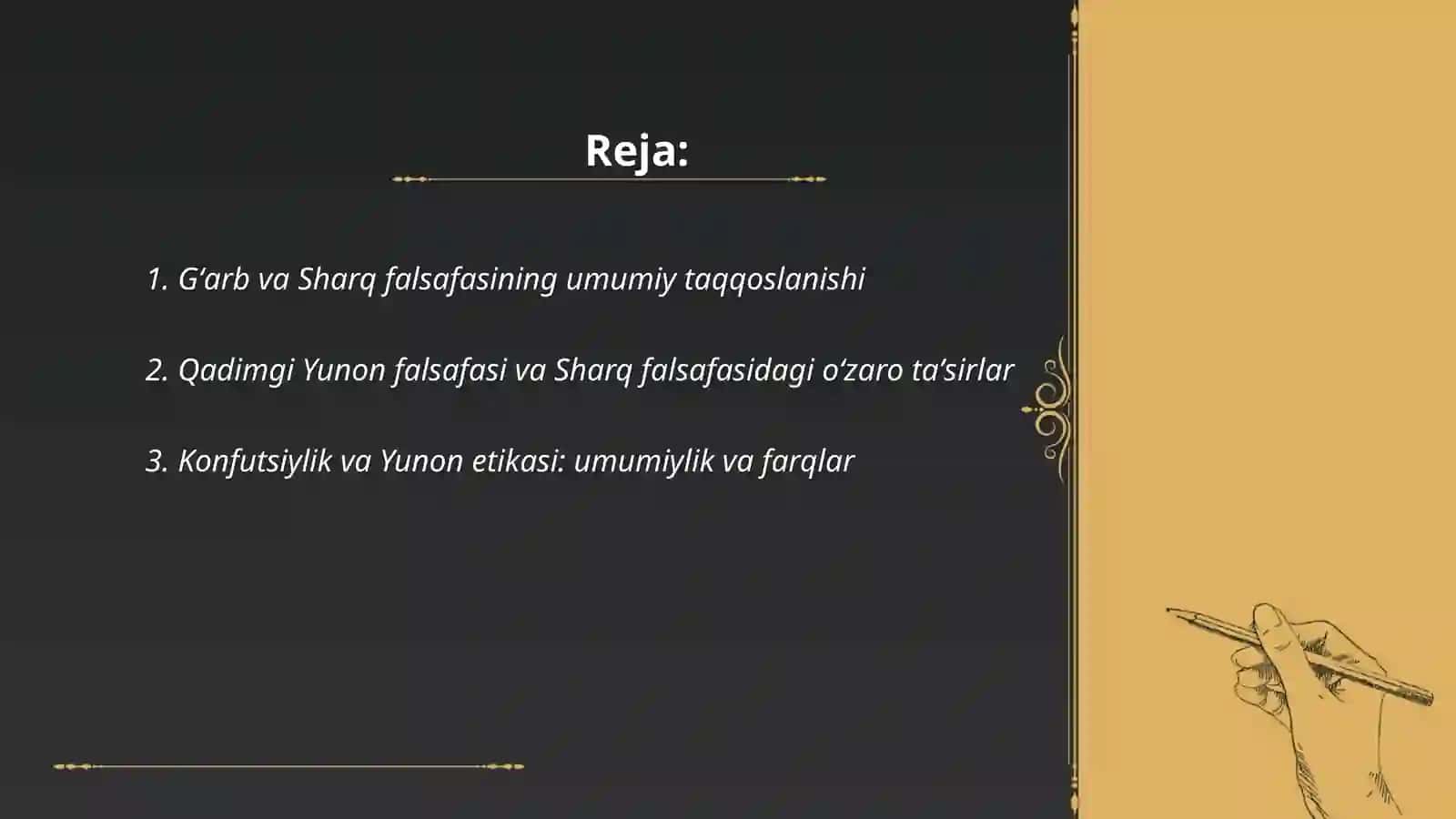 Garb va sharq falsafasi 2