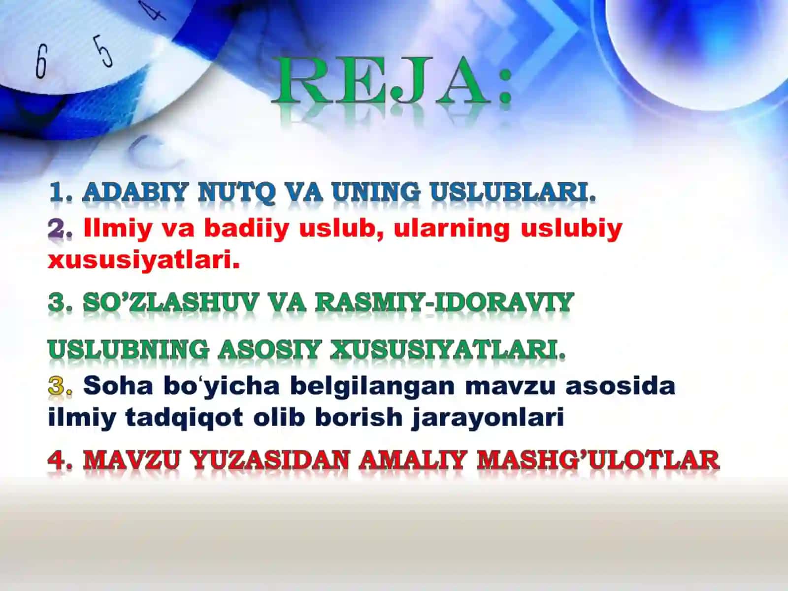 Tayyorladi: Eshdavlatova Aziza 2
