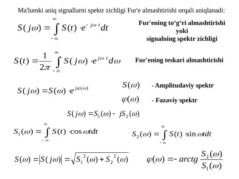 Tasodifiy jarayonlarning energetik spektri 2