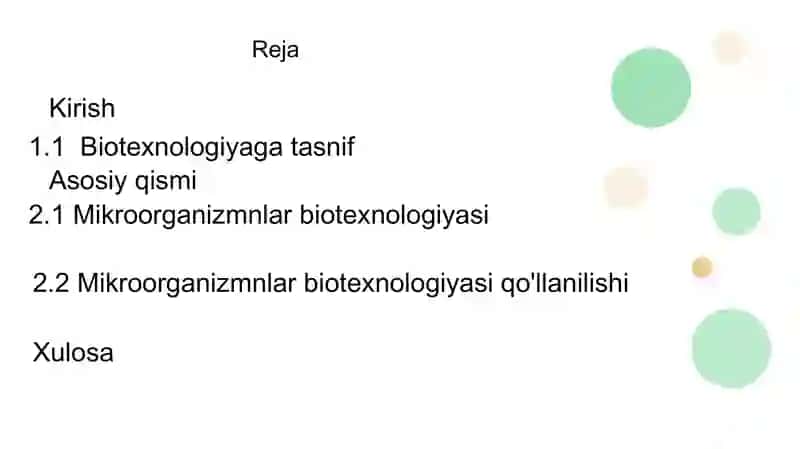 Mikroorganizmlar biotexnologiyasi 2