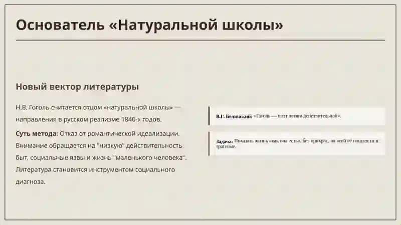 Развитие реалистических традиций в произведениях Н.В. Гоголя 2