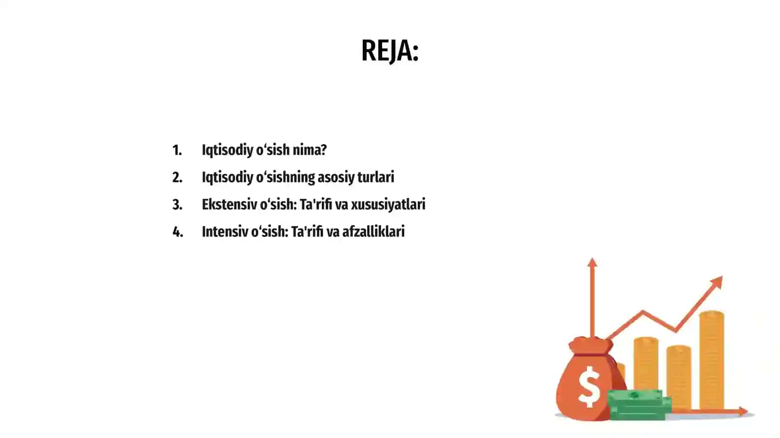 Iqtisodiy òsishga turlari 2