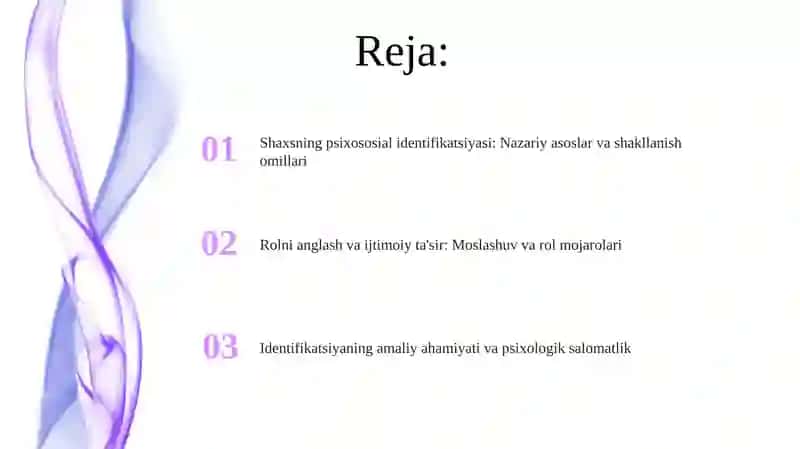 Shaxsning psixososial identifikatsiyasi 2