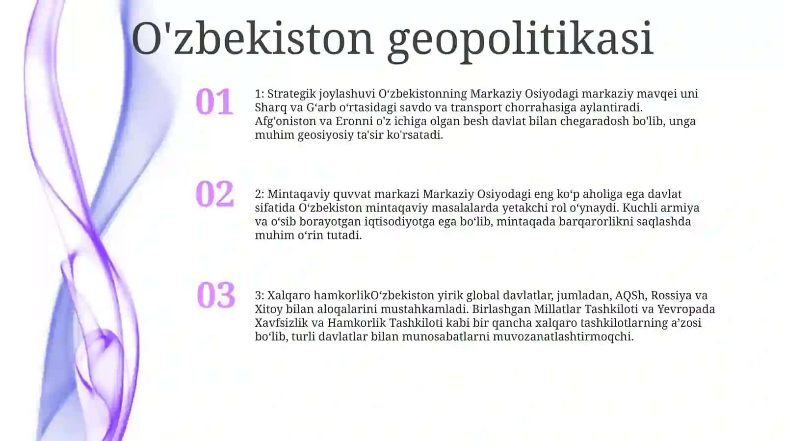O'zbekiston geopolitikasi 2