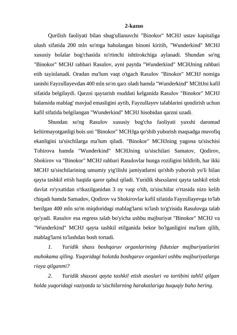 Golden stroy, MCHJ 2