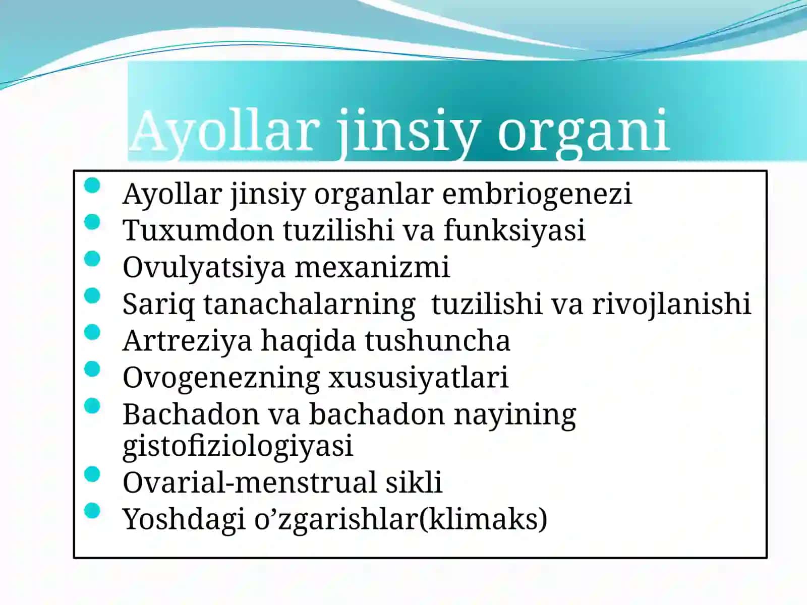 Ayollarjinsiyorganigistologiyasi 2