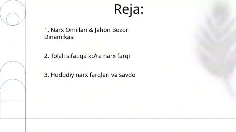 Paxta to'lasi narxi 2
