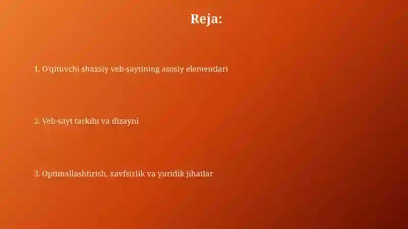 O'qituvchi shaxsiy veb-sayti 2