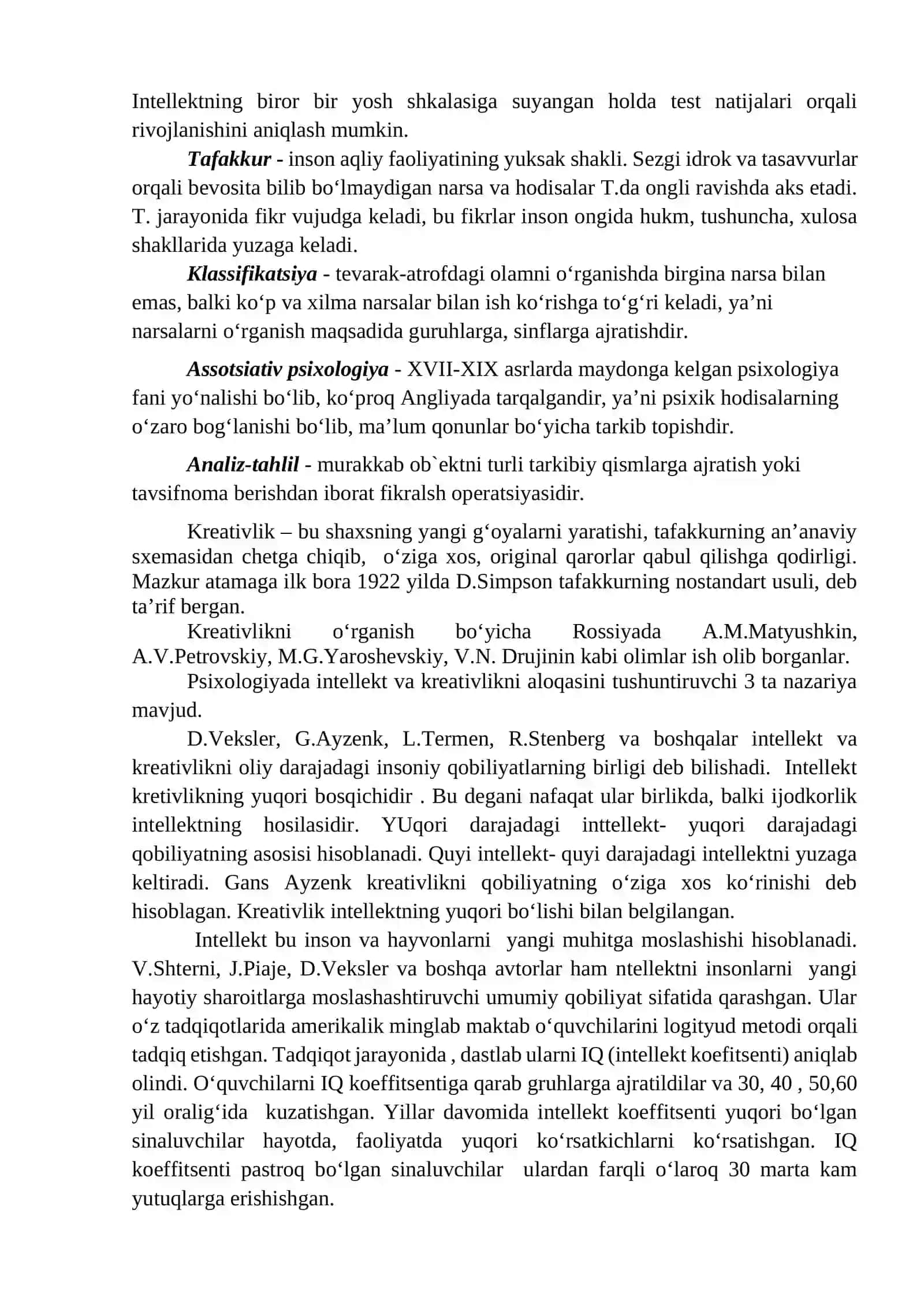 INTELLEKT VA KREATIVLIK 2