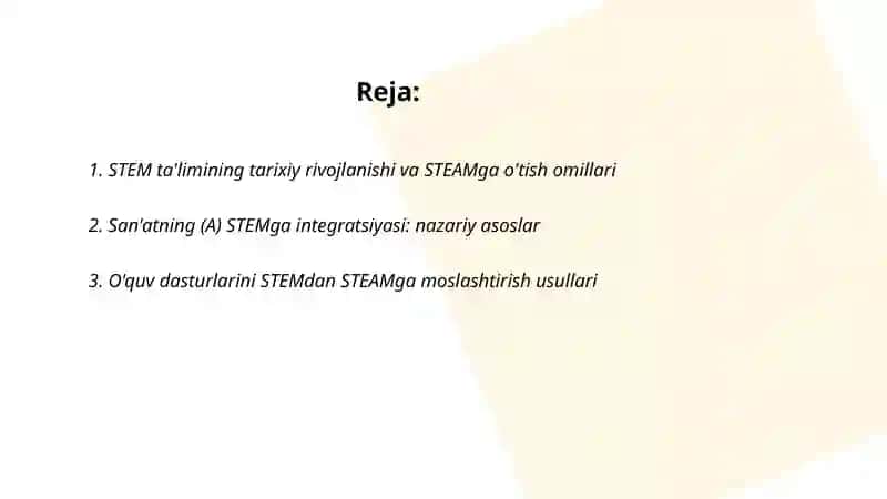 STEM va STEAM ning rivojlanishi 2