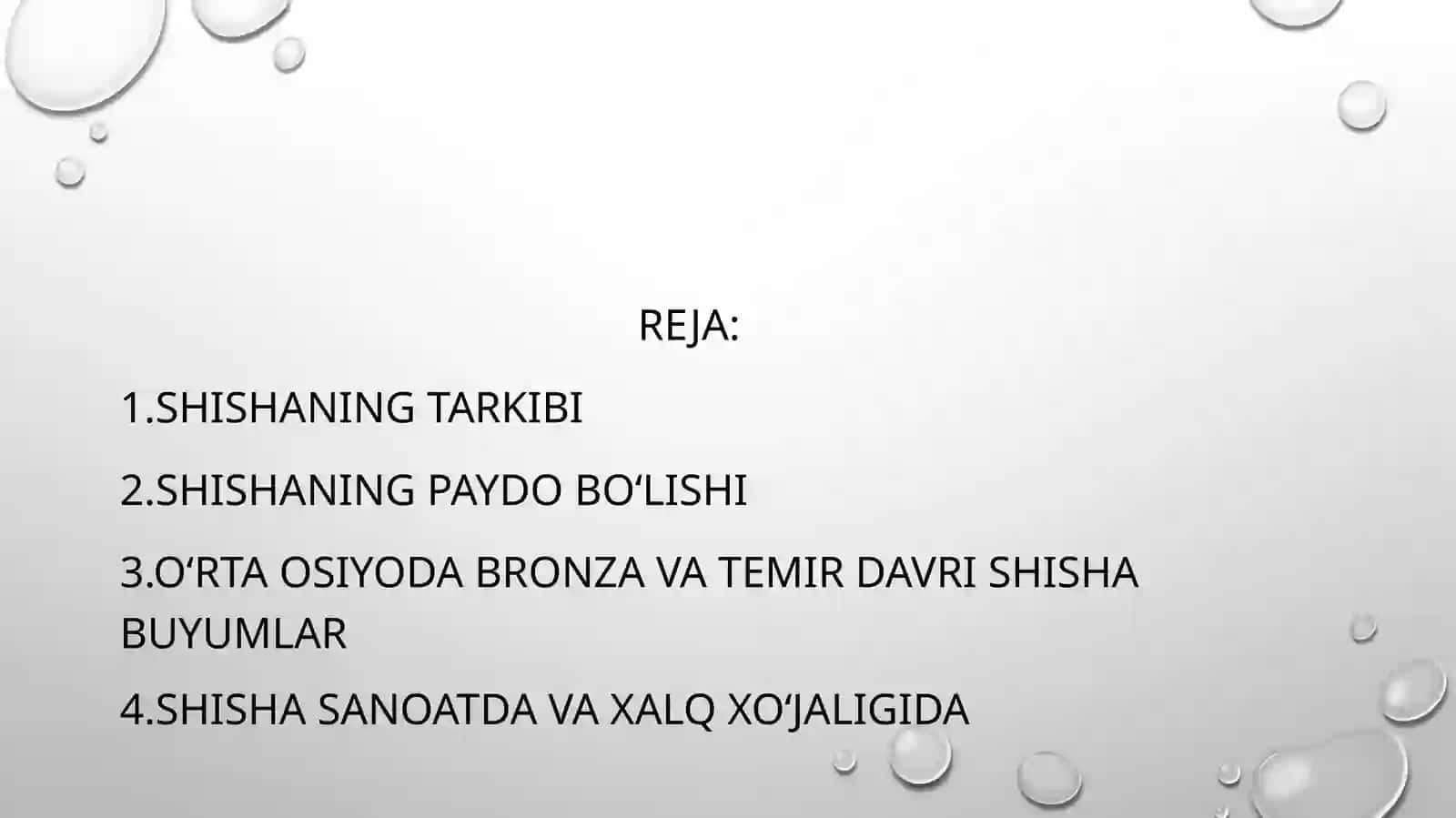 Shisha buyum konservatoriyasi va restavratsiyasi 2