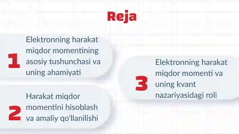 Elektronning harakat miqdor momenti 2