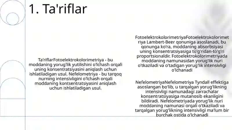 Fotoelektrokolorimetriya.Nefelometriya 2