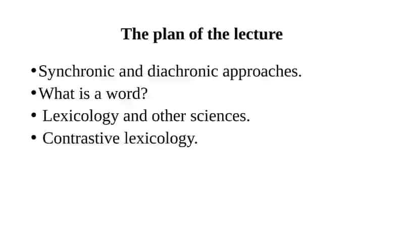 Lexicology as a branch of linguistics 2