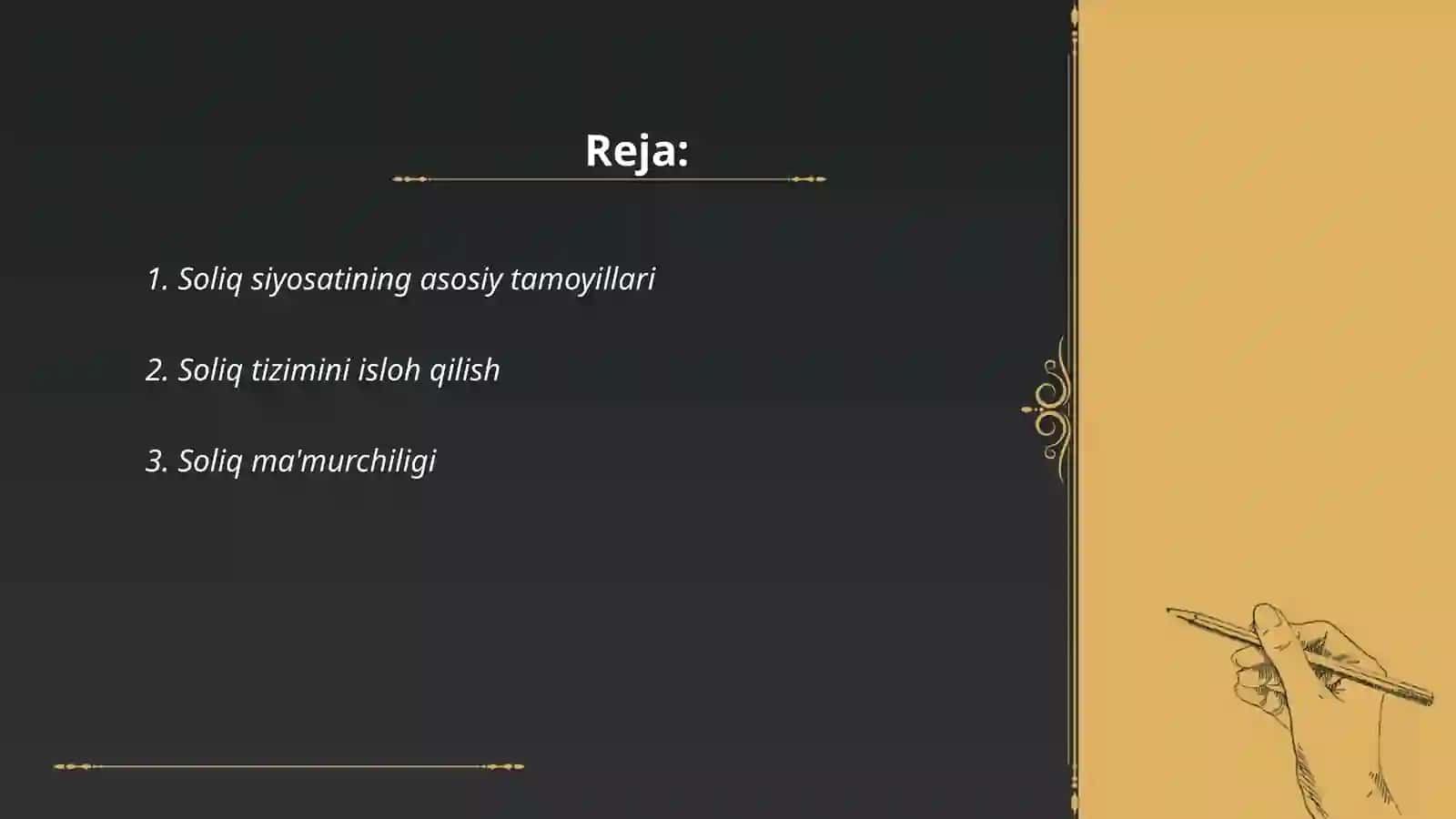Soliq siyosati 2