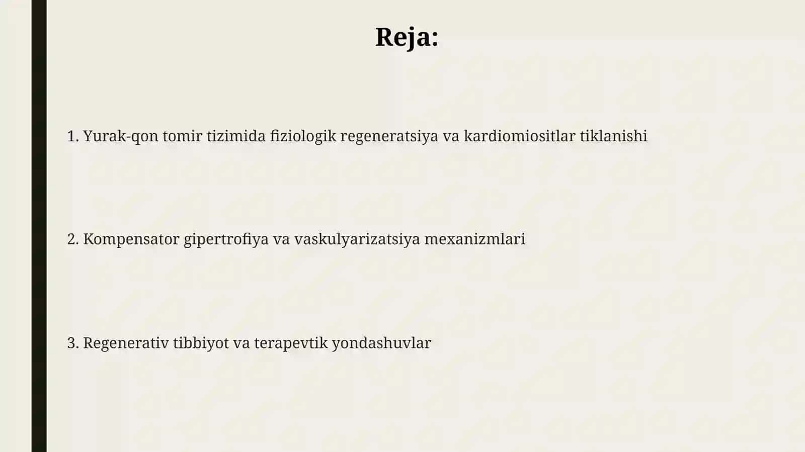 Yurak-qontomirlar tizimi davolashlar 2