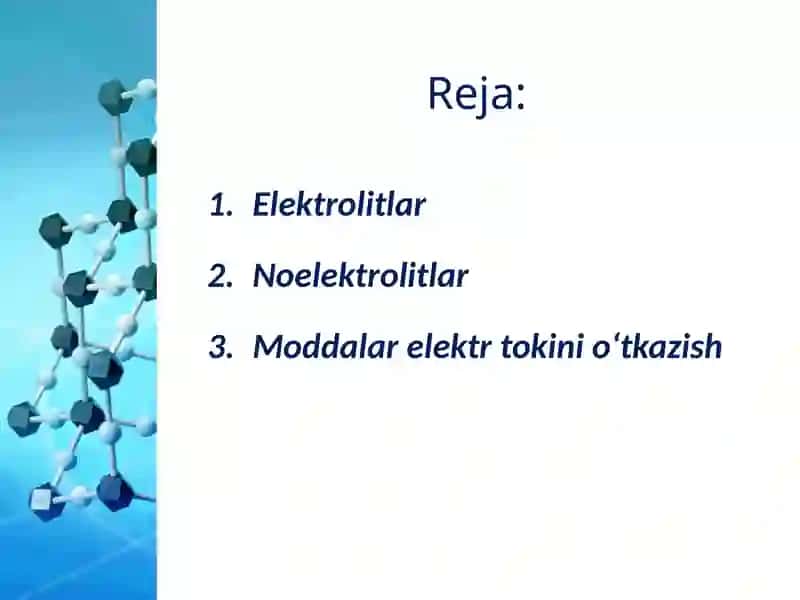 Elektrolitlar va noelektrolitlar 2