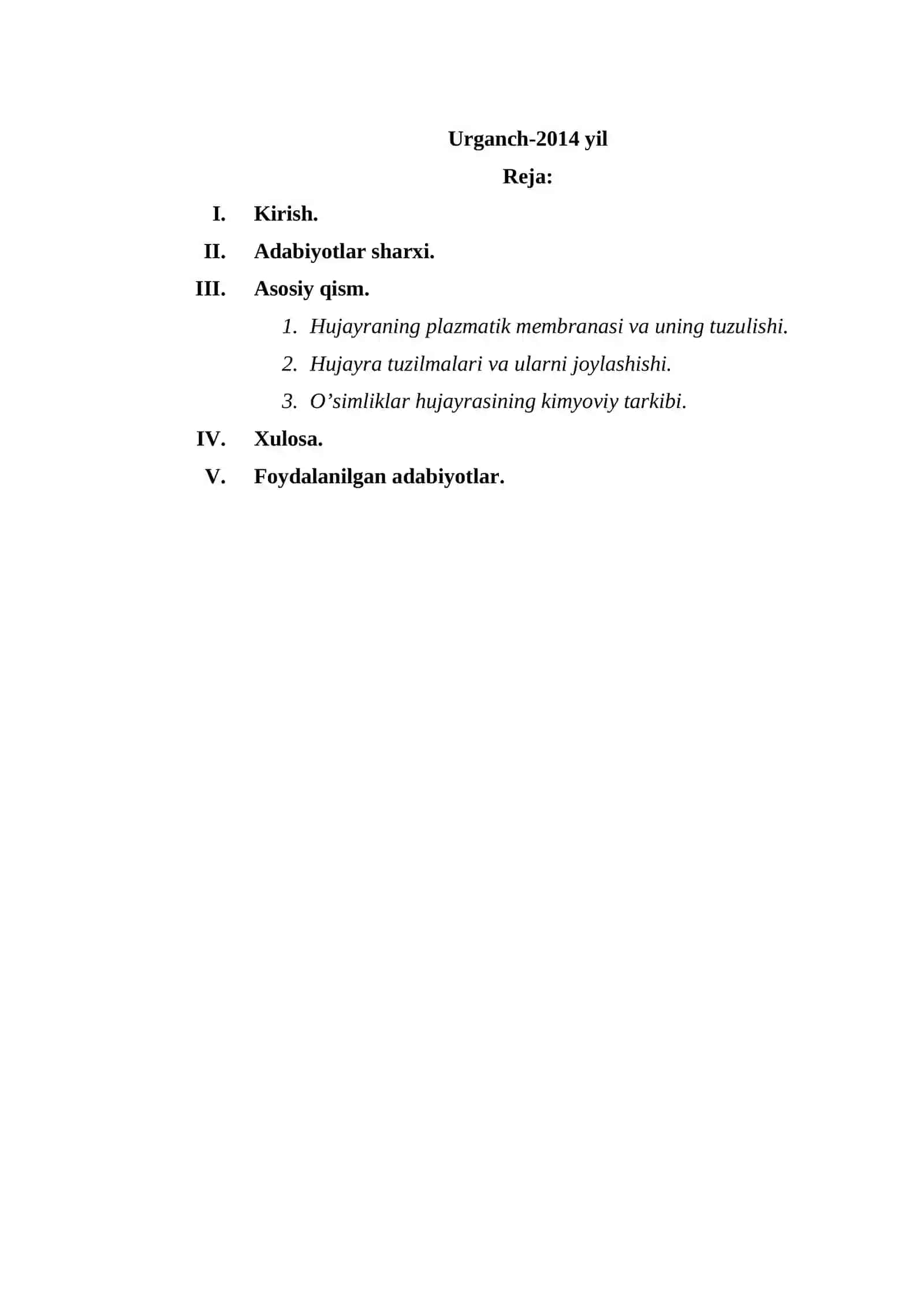 Hujayra tuzilmalarining biogenezi 2