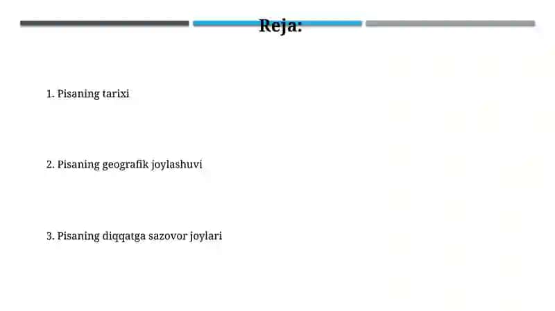 Pisaning geografik joylashuvi 2