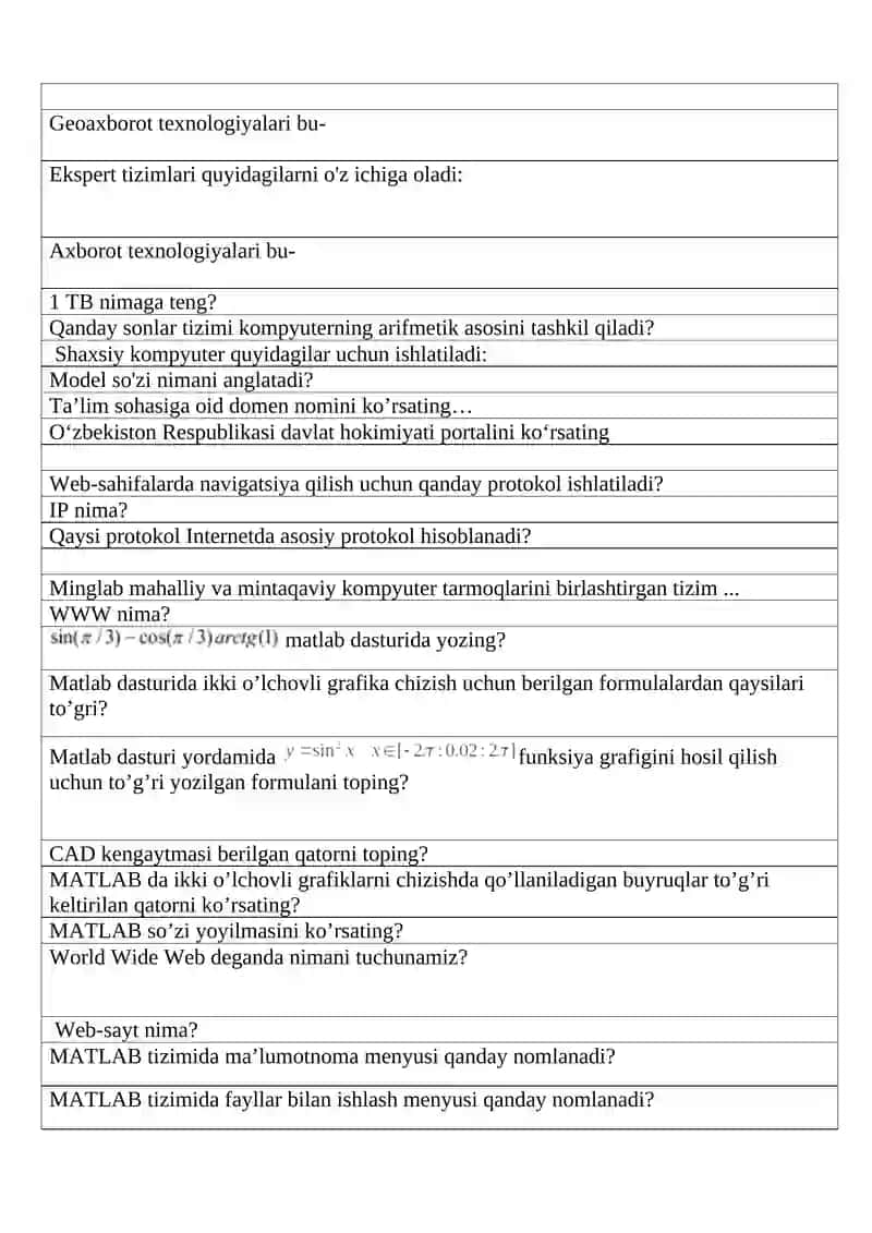 Ma'lumotlar bazasi 2