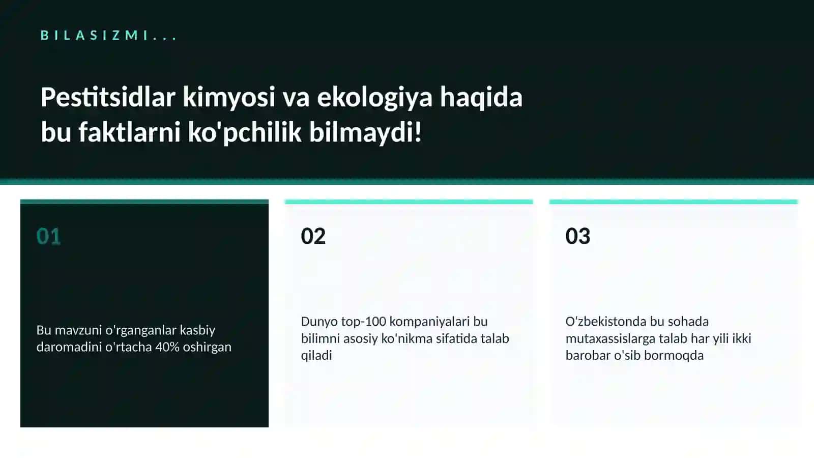 Pestitsidlar kimyosi va ekologiya 2