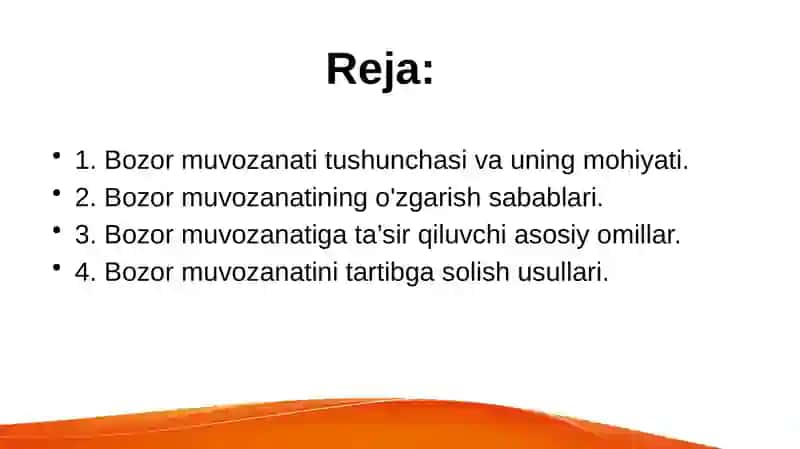 Bozor muvozanati 2