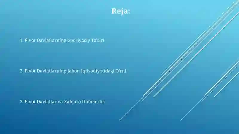 Pivot Davlatlarning Geosiyosiy Ta'siri 2