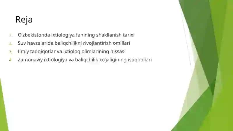 O'ZBEKISTONDA IXTIOLOGIYA FANINING RIVOJLANISHI 2