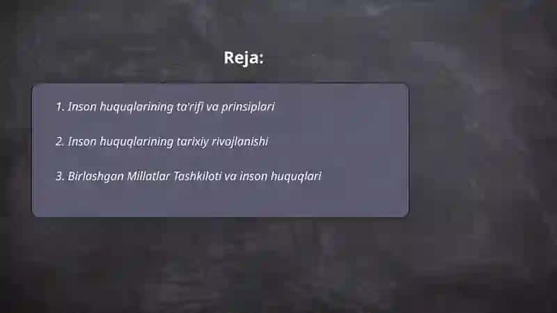 Inson huquqlari 2