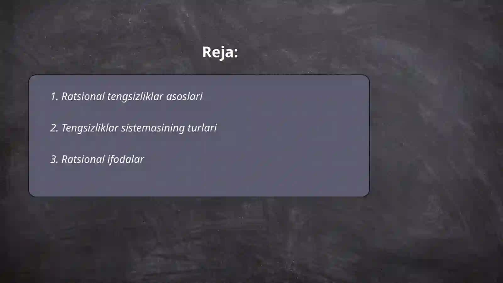 10-sinf algebra ratsional tengsizliklar sistemasi 2