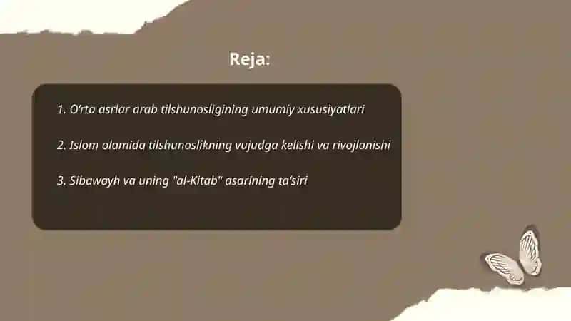 O’rta asrlar arab tilshunosligi 2