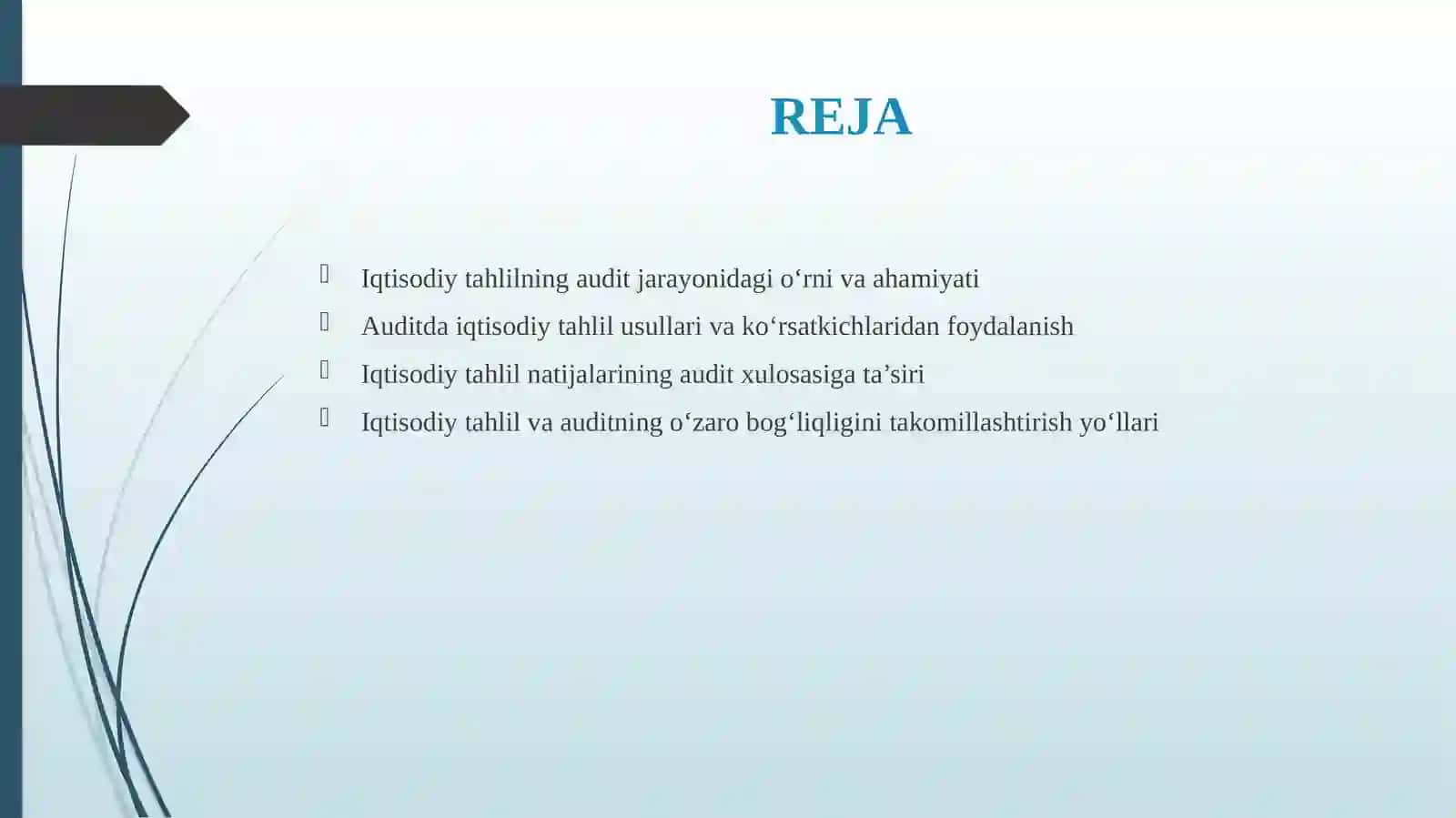 Iqtisodiy Tahlil va Audit 2
