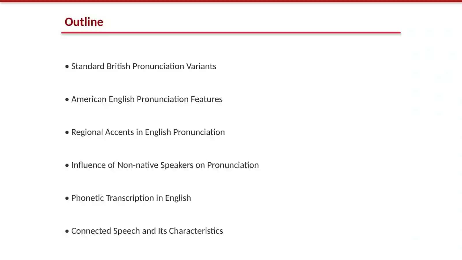 The principal types of english pronounciation 2