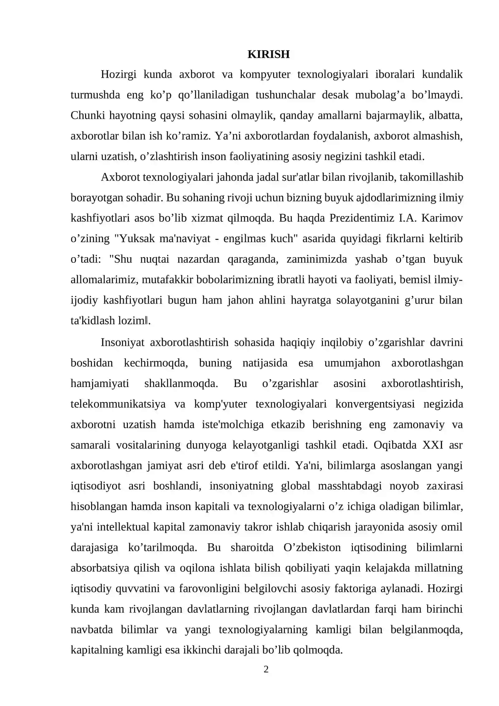Korxona xodimlari tarif jadvalini yaratish dasturiy vositasi 2
