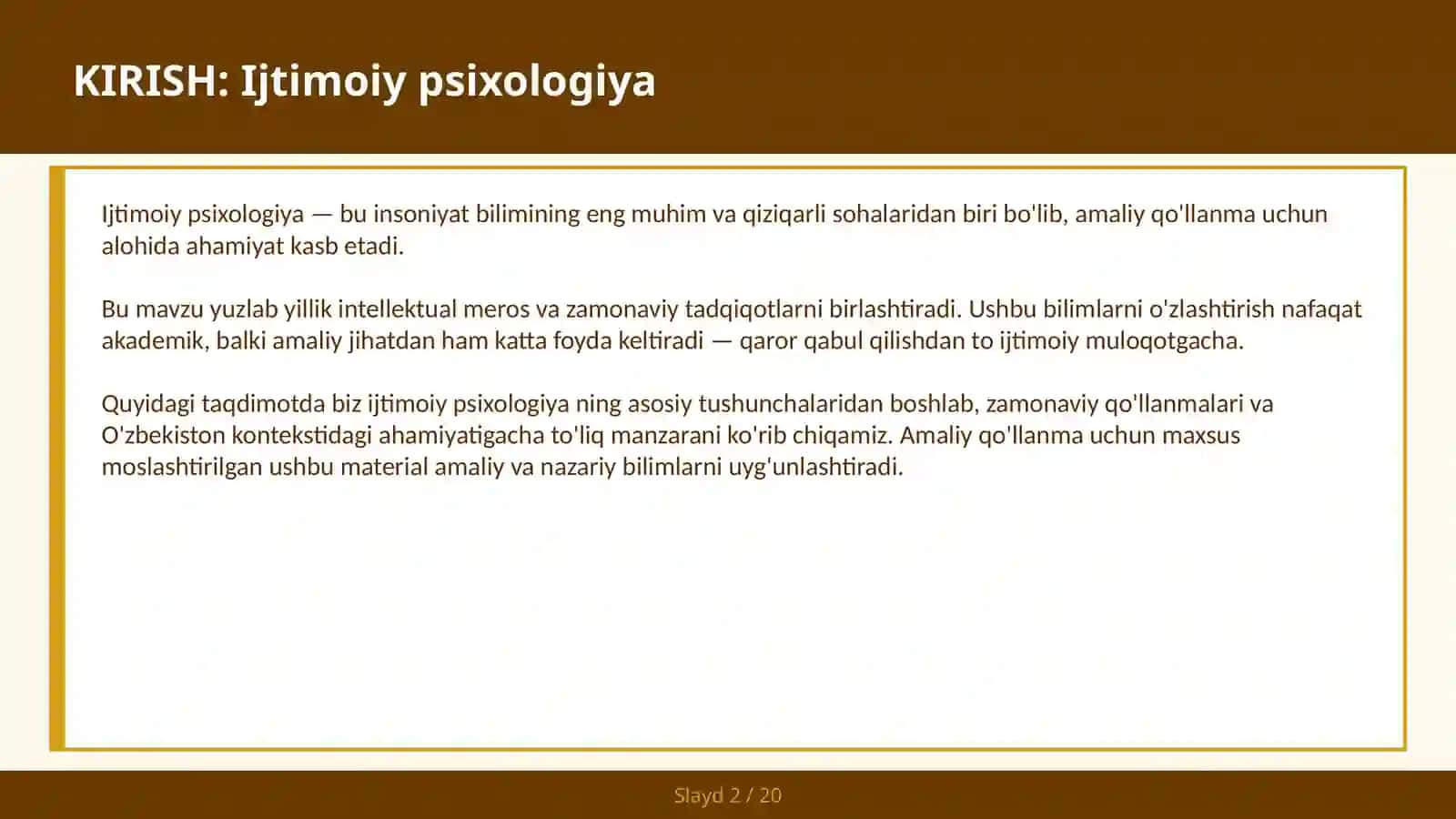 IJTIMOIY PSIXOLOGIYA 2