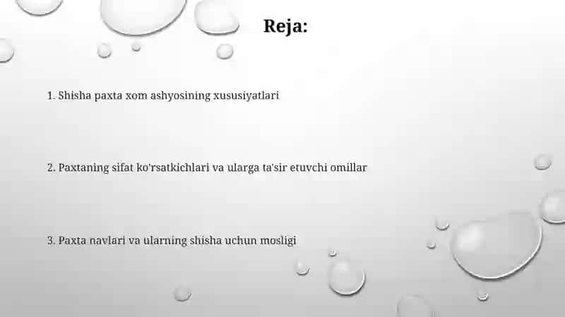 Shisha paxta xom ashyosi xossalari 2