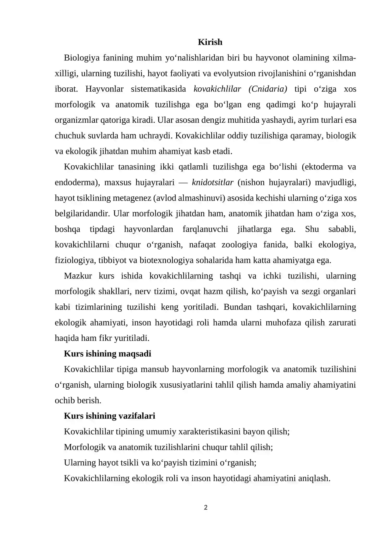 Kovakichlilar haqida tushuncha 2