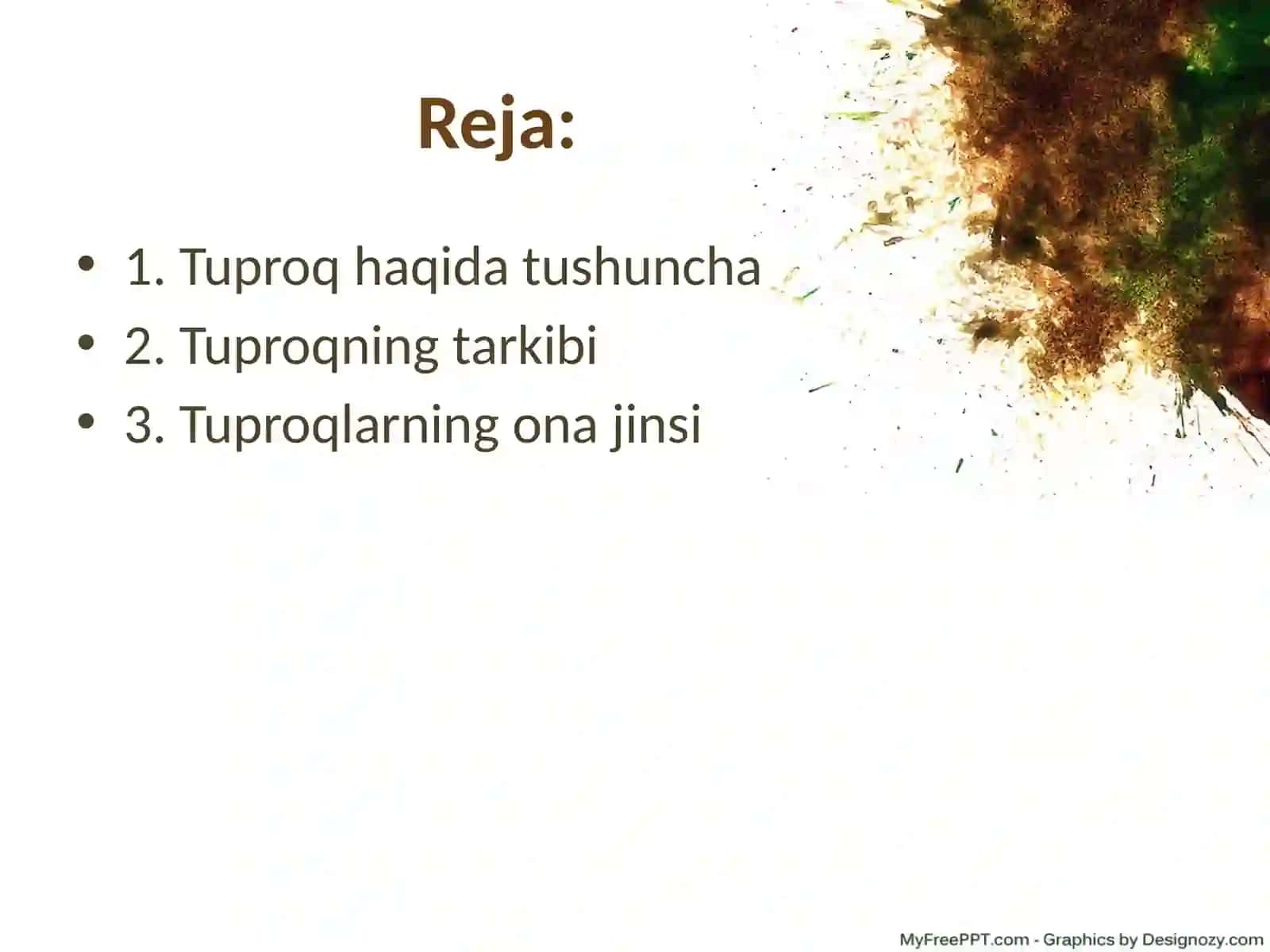 Tuproq va uning tabiiy hususiyatlari 2