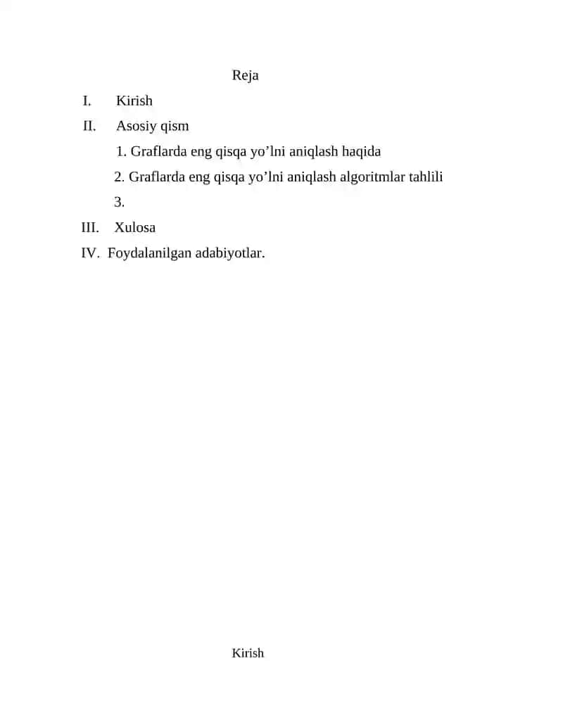 Algoritmlarni loyihalash 2
