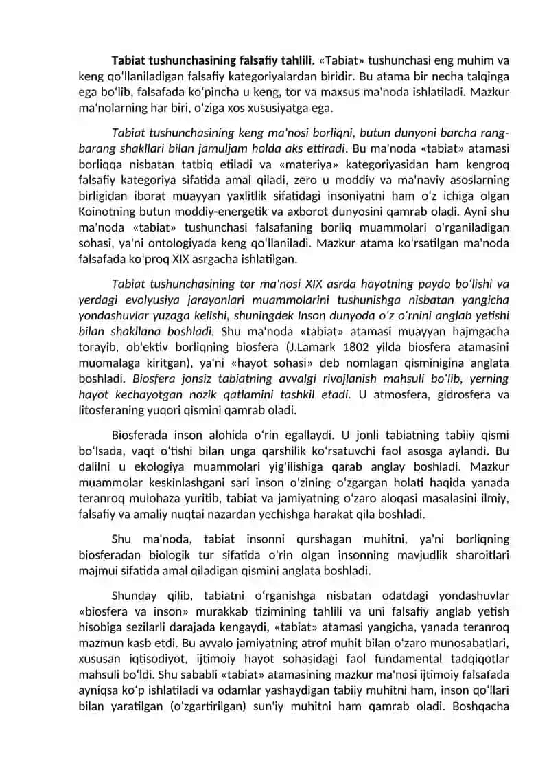 Tabiat falsafasi 2