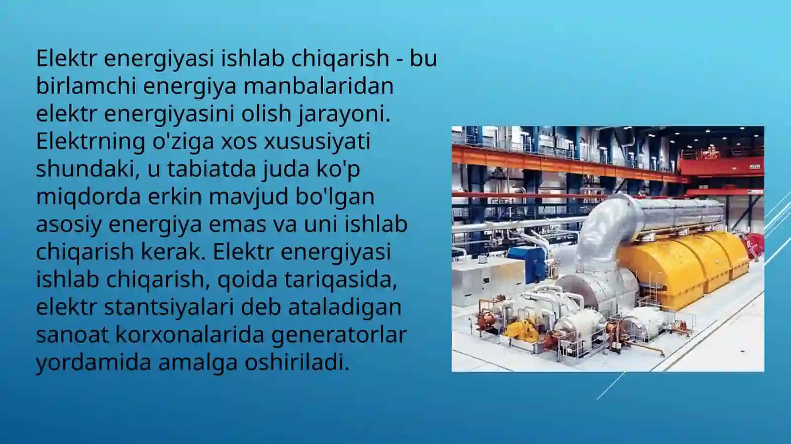 Elektrenergiyaniishlabchiqarish 2