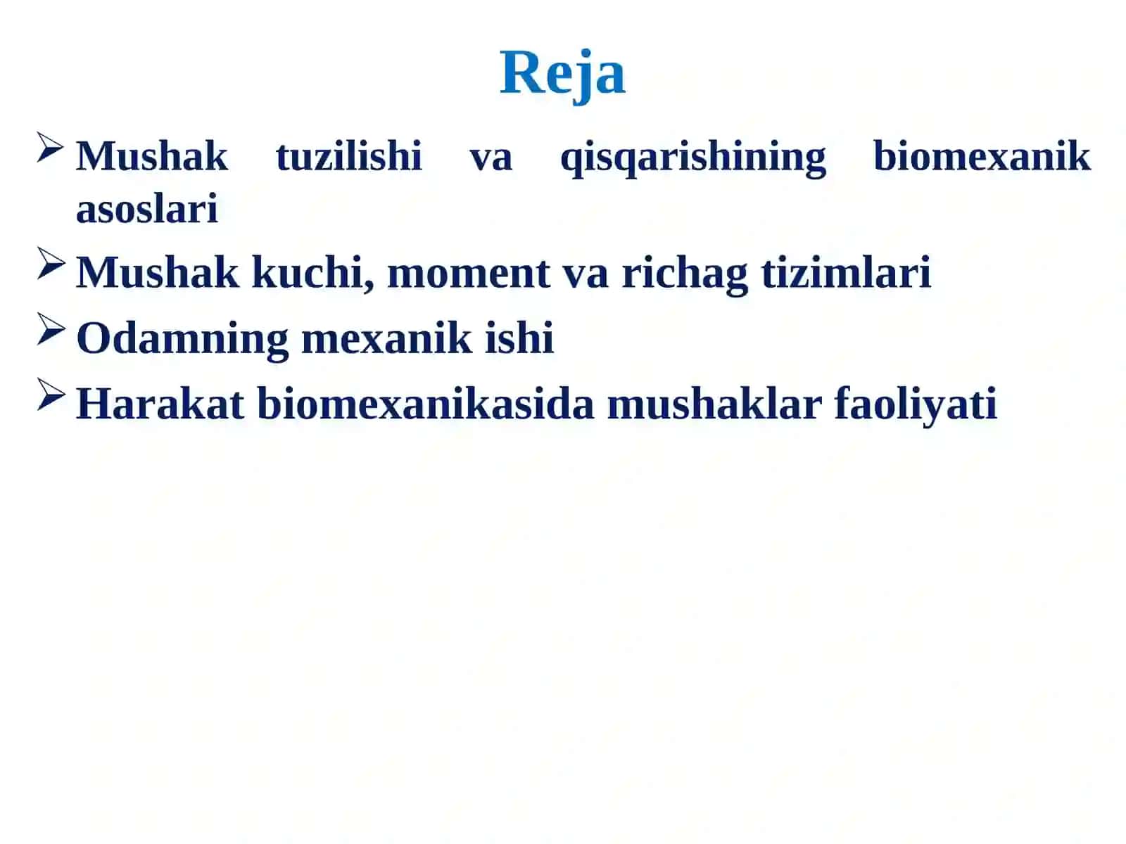 Mushaklar biomexanikasi 2