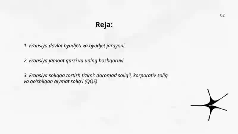 Fransiya moliyasi haqida 2