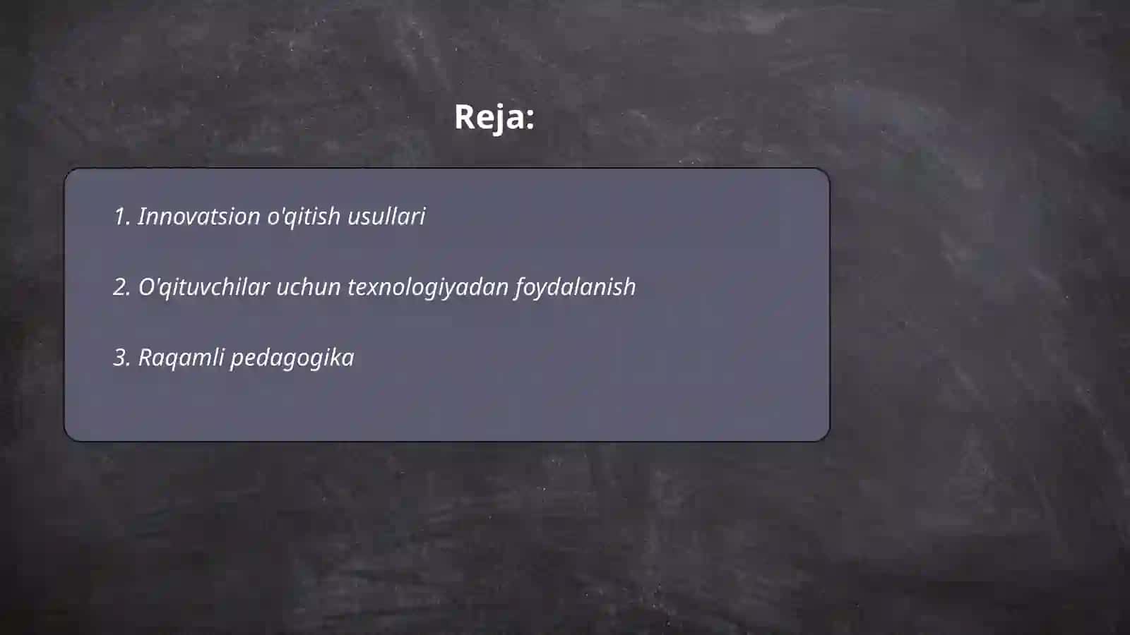 Innovatsion o'qitish usullari 2