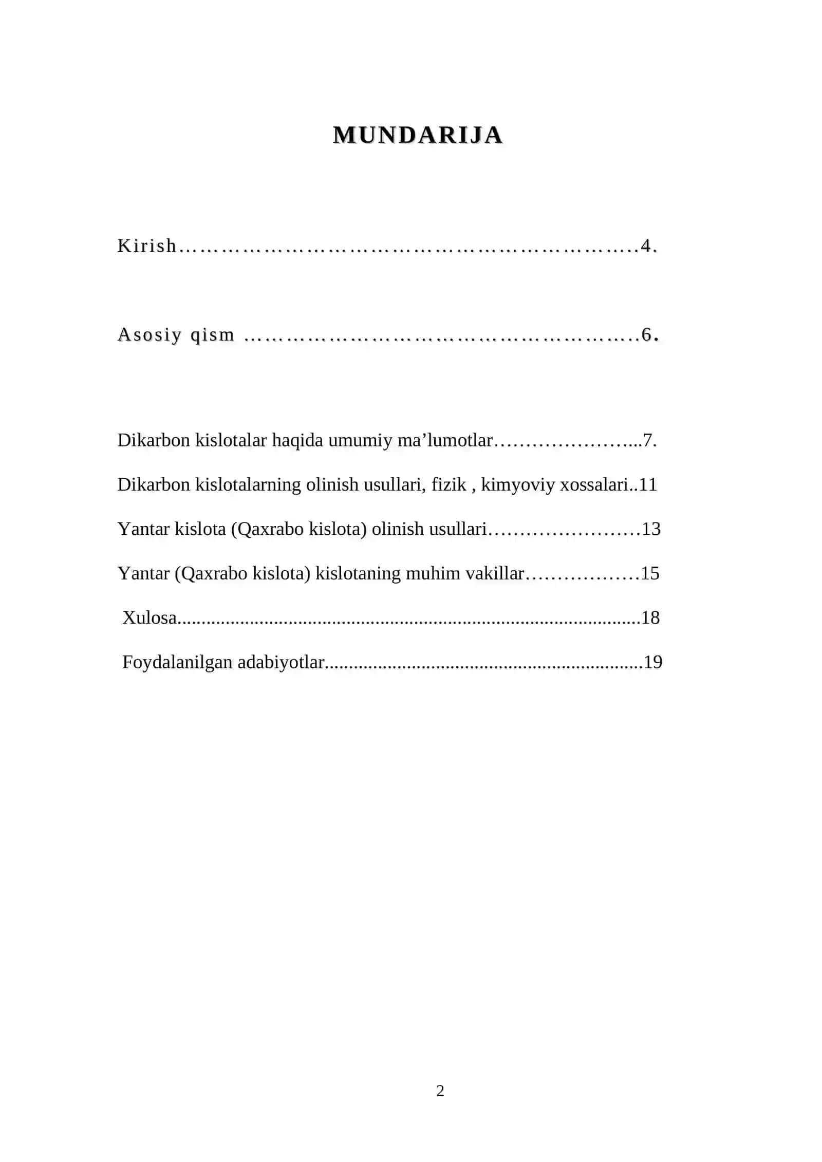 Yantar kislota va uning xususiyatlari 2