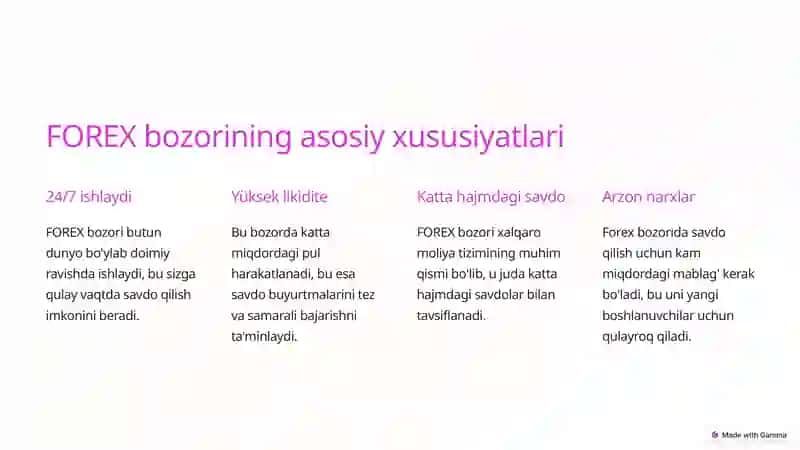 FOREX - xalqaro bozorga kirish 2