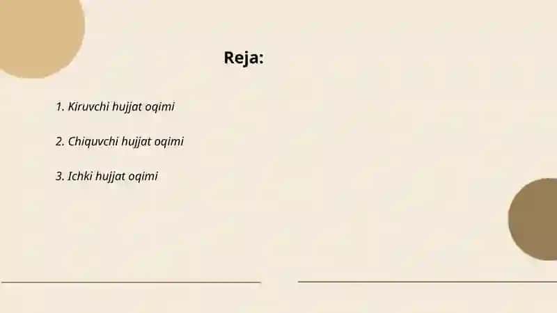 Kiruvchi hujjat oqimi 2